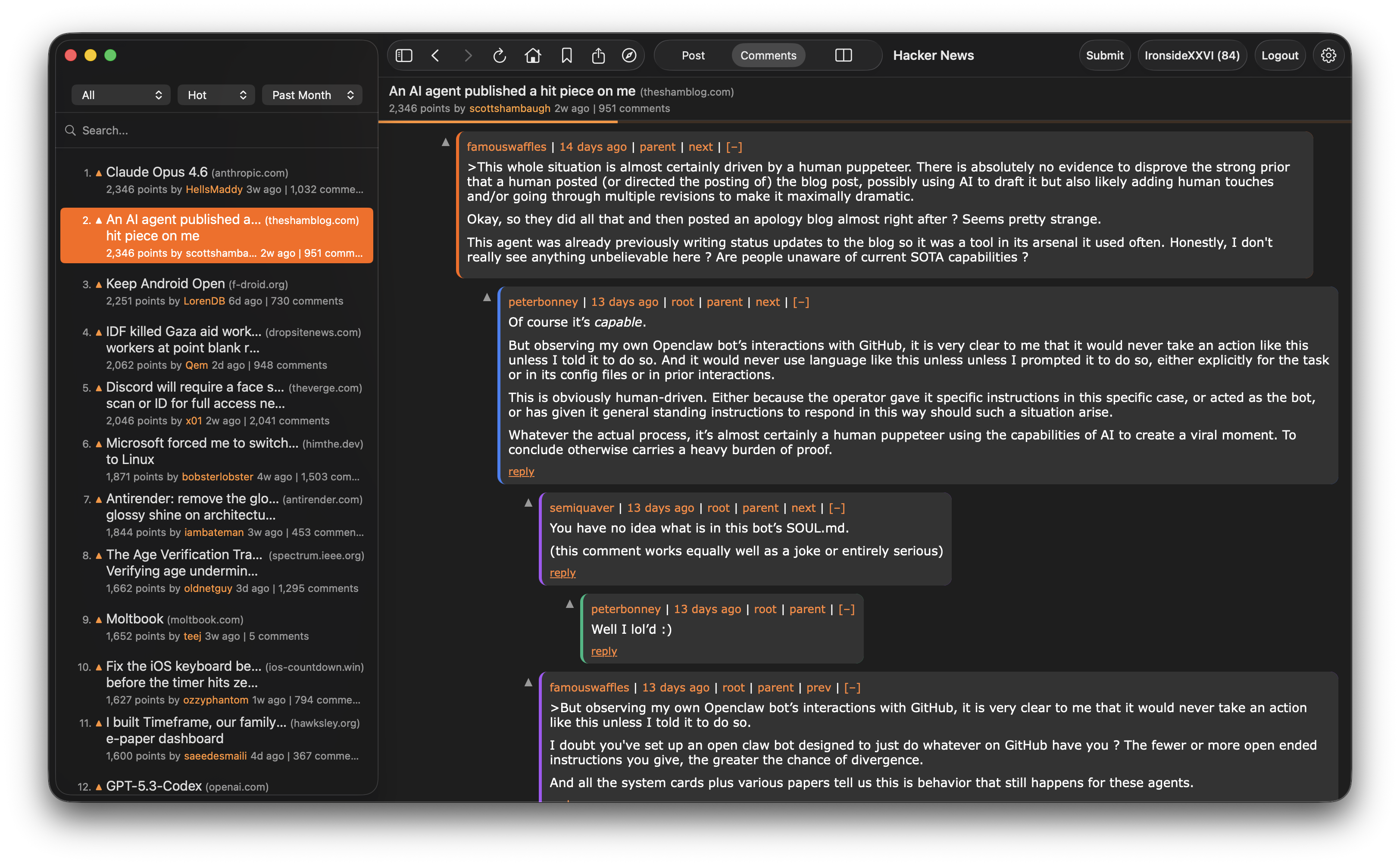Hacker News for macOS gallery image