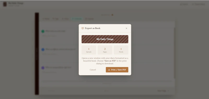 Digital Diary screenshot 5
