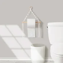 Toilet Paper Holder Tapestry Macrame gallery image