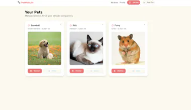 PetWishList gallery image