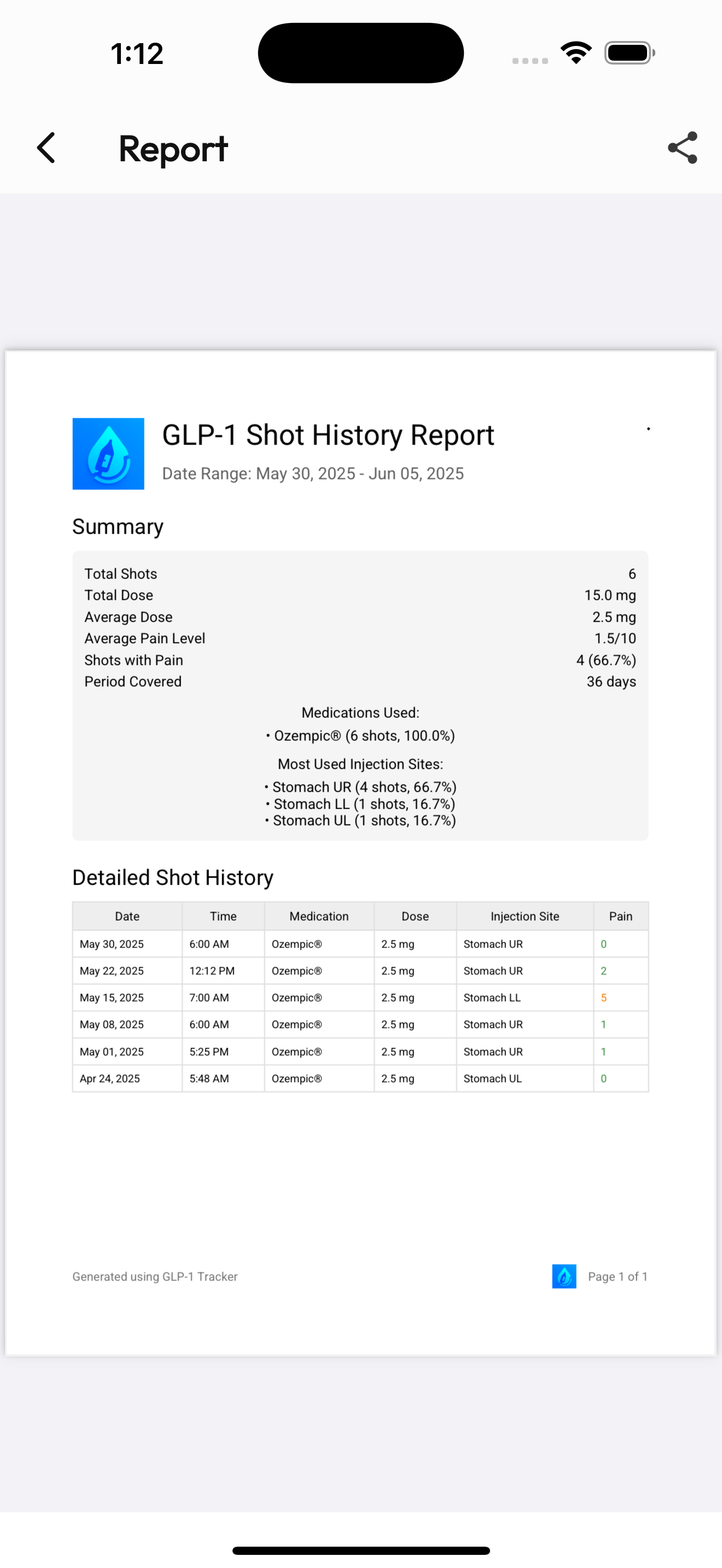 GLP1 Tracker - GLP1 Medication Tracking Log media 8