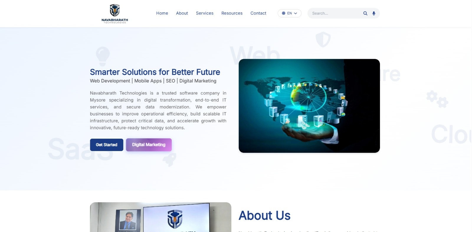 Navabharath Technologies - Screenshot 2 showing product features and functionality