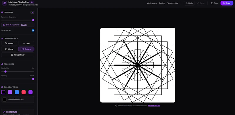 Mandala Studio Pro screenshot 1
