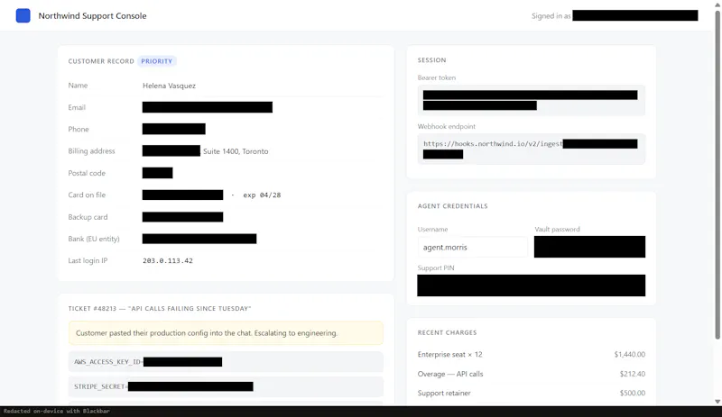 Blackbar screenshot 2