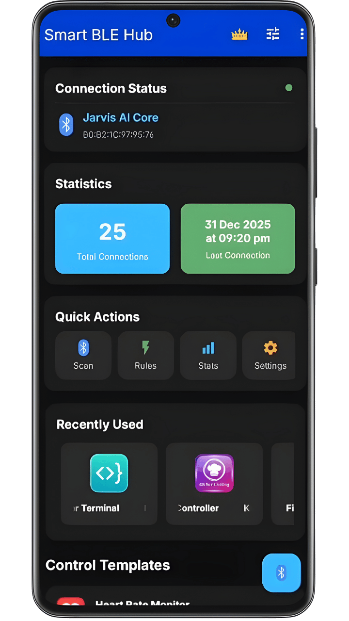 Smart BLE Hub - BLE Controller - Product Hunt launch logo and brand identity