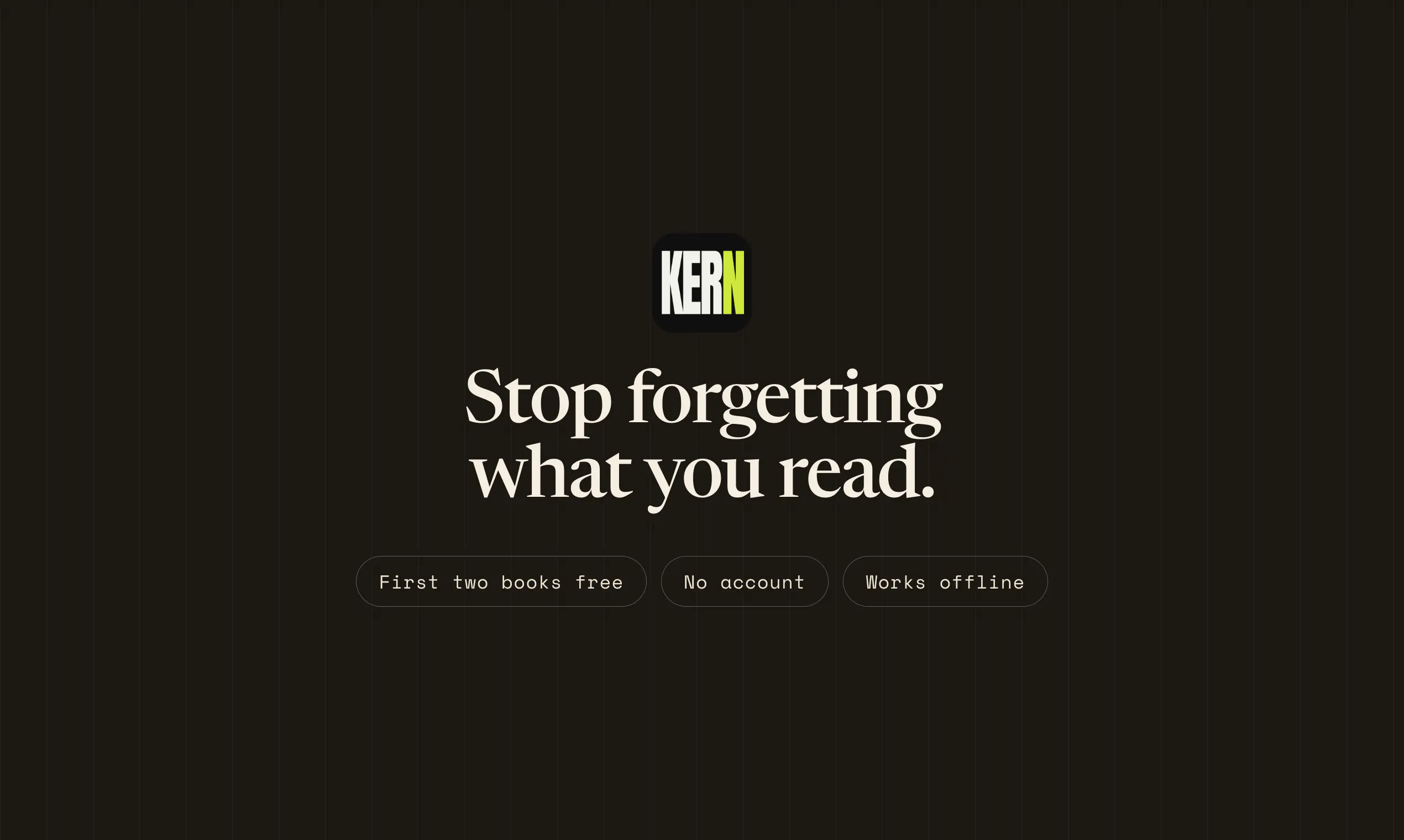 Kern screenshot