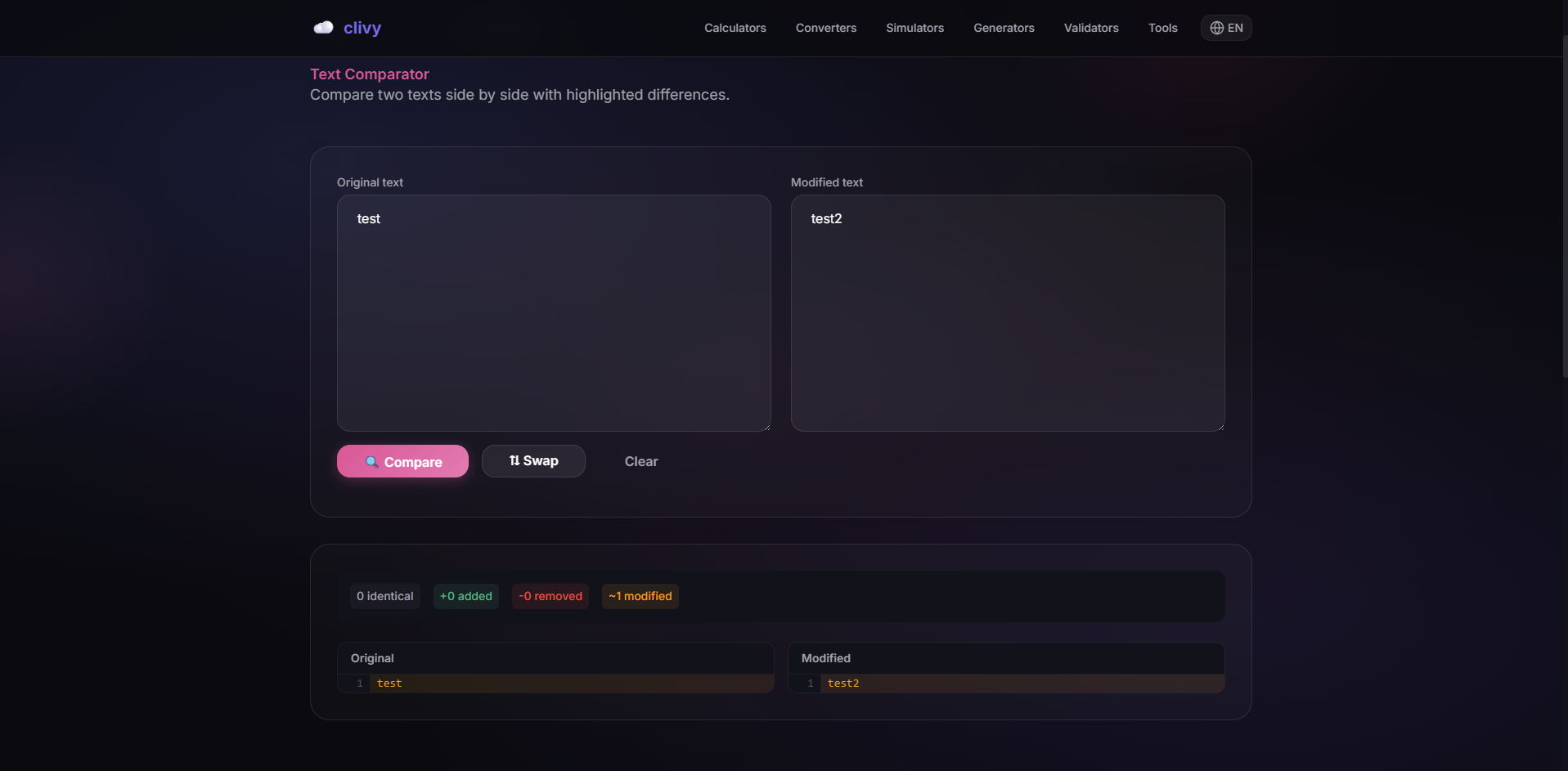 Clivy.cloud - Screenshot 4 showing product features and functionality