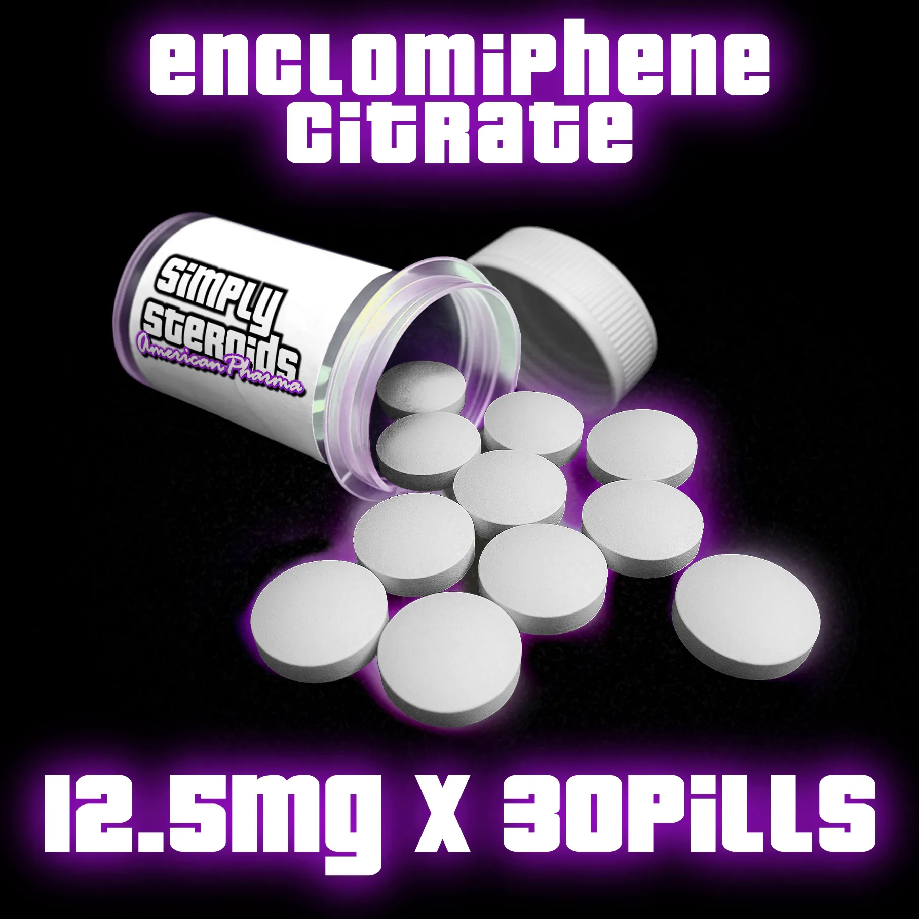 Enclomiphene Citrate 12.5mg x 30 Pills