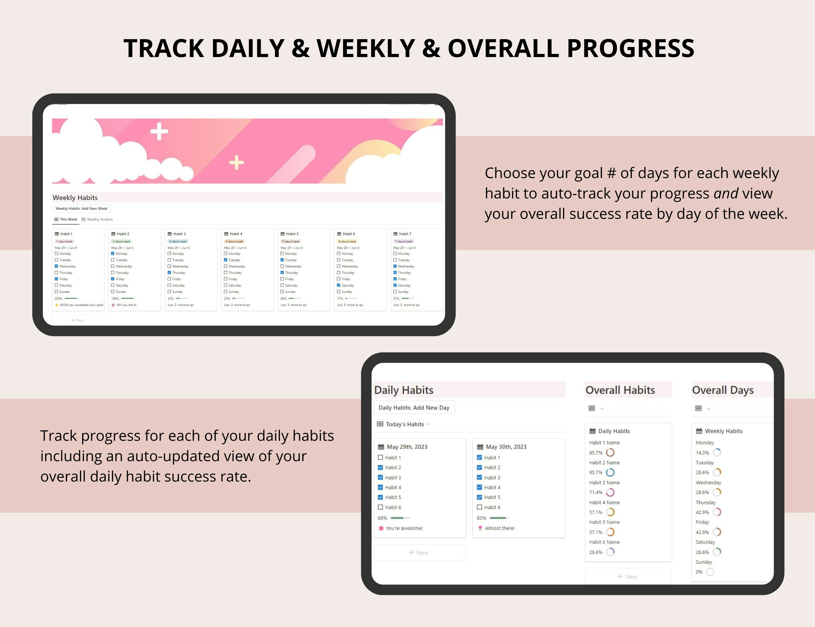 Habit Tracker Notion Template gallery image