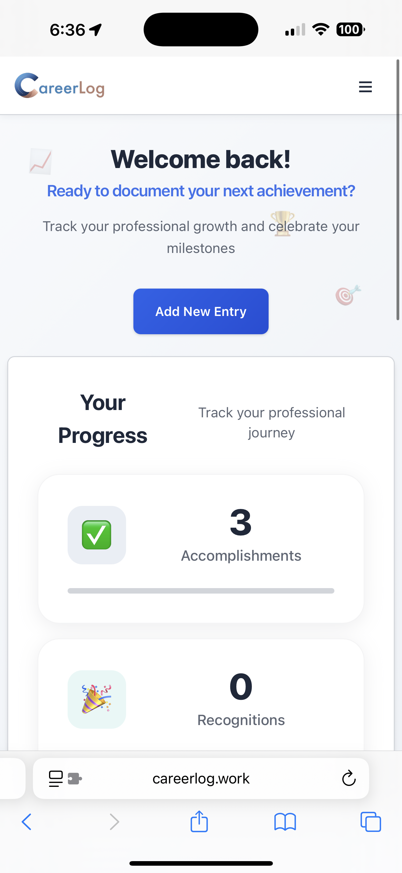 CareerLog gallery image