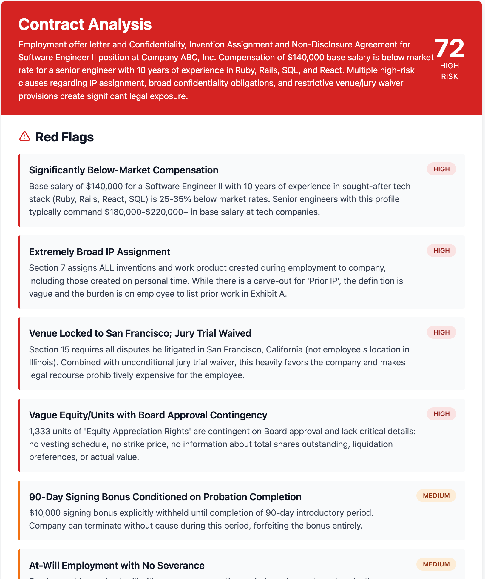ClausyApp Contact Analysis gallery image