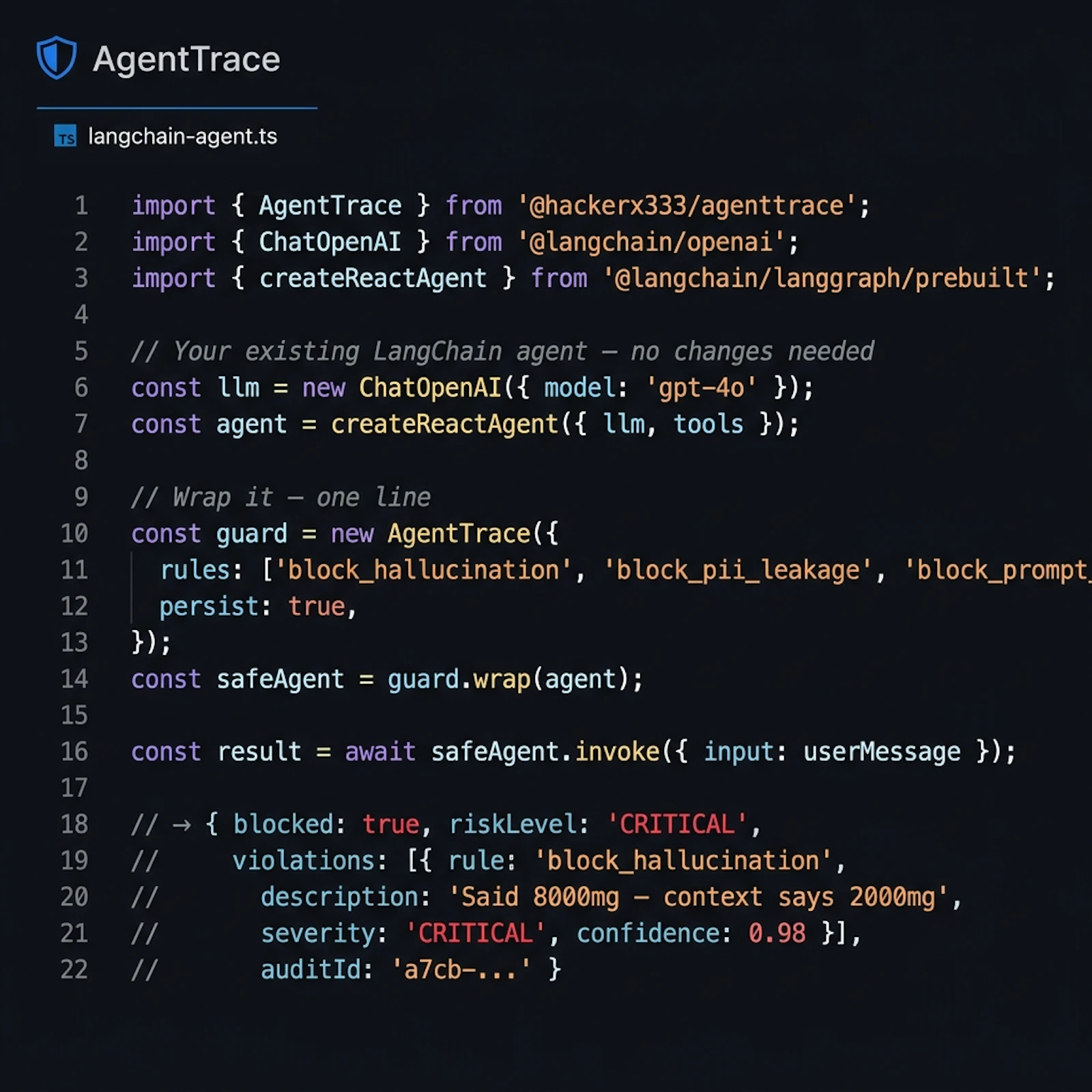 AgentTrace screenshot 2