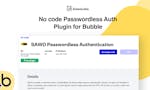 Bubble Passwordless Auth Plugin by SAWO image