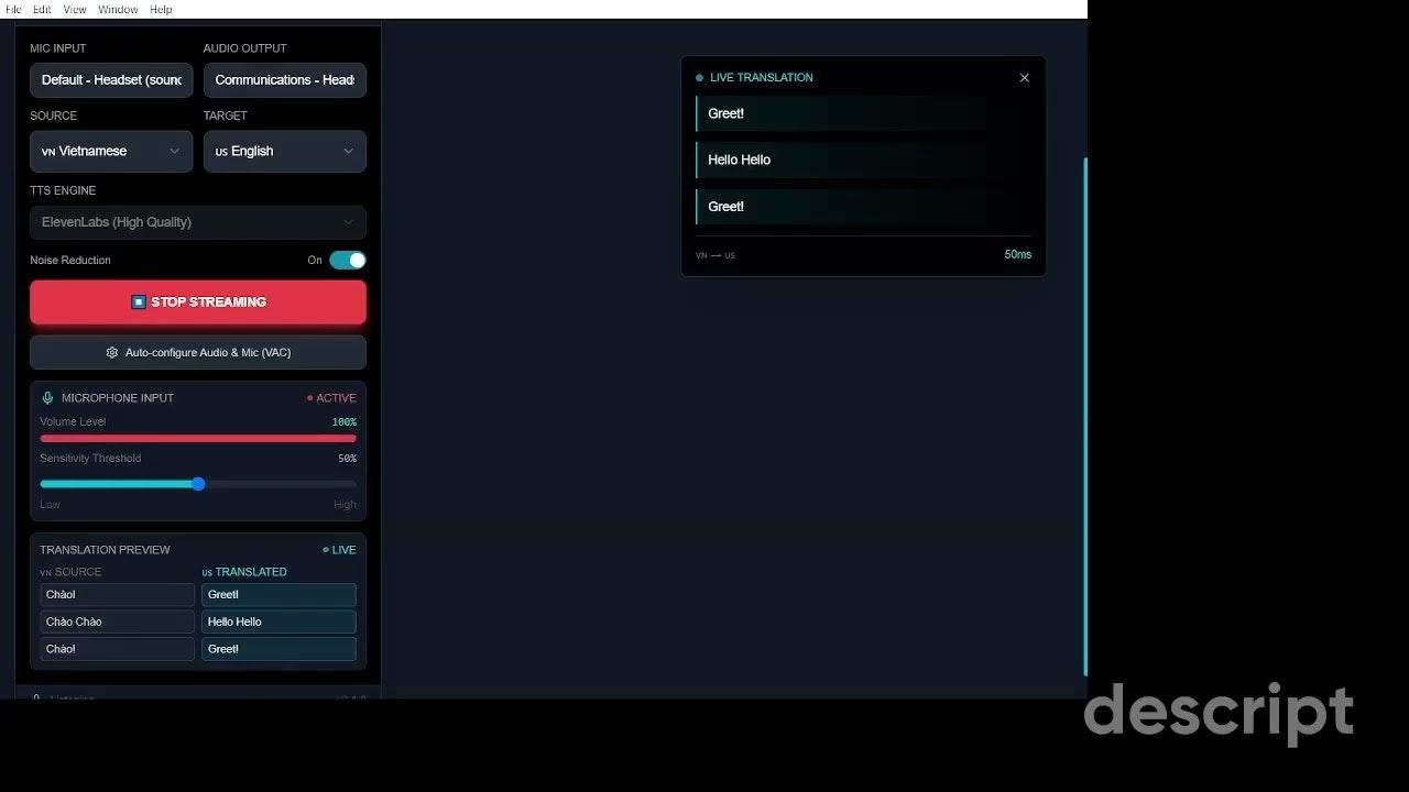CYAN: Ultra-Low Latency AI Translator gallery image