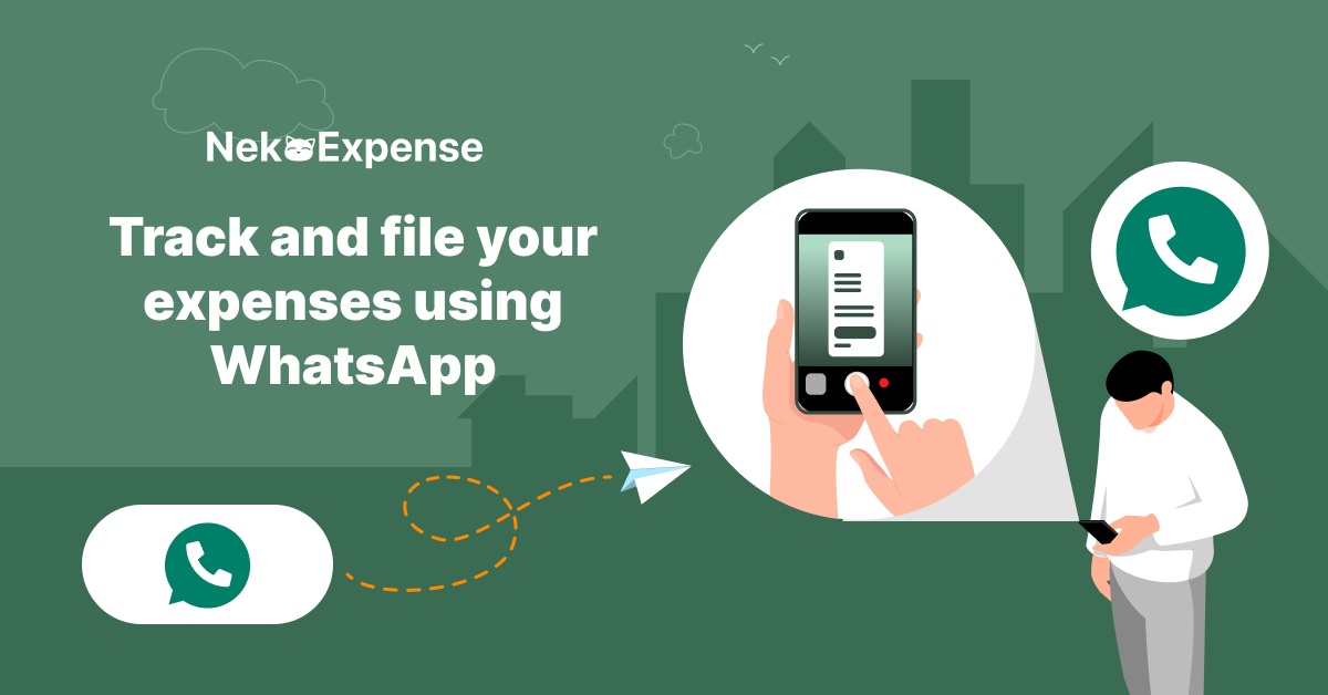nekoexpense - Save time by capturing expenses with just Whatsapp and Email