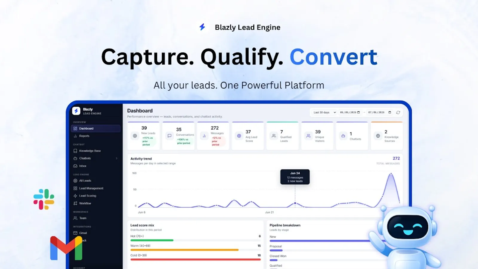 Blazly Lead Engine screenshot 1 (video preview)