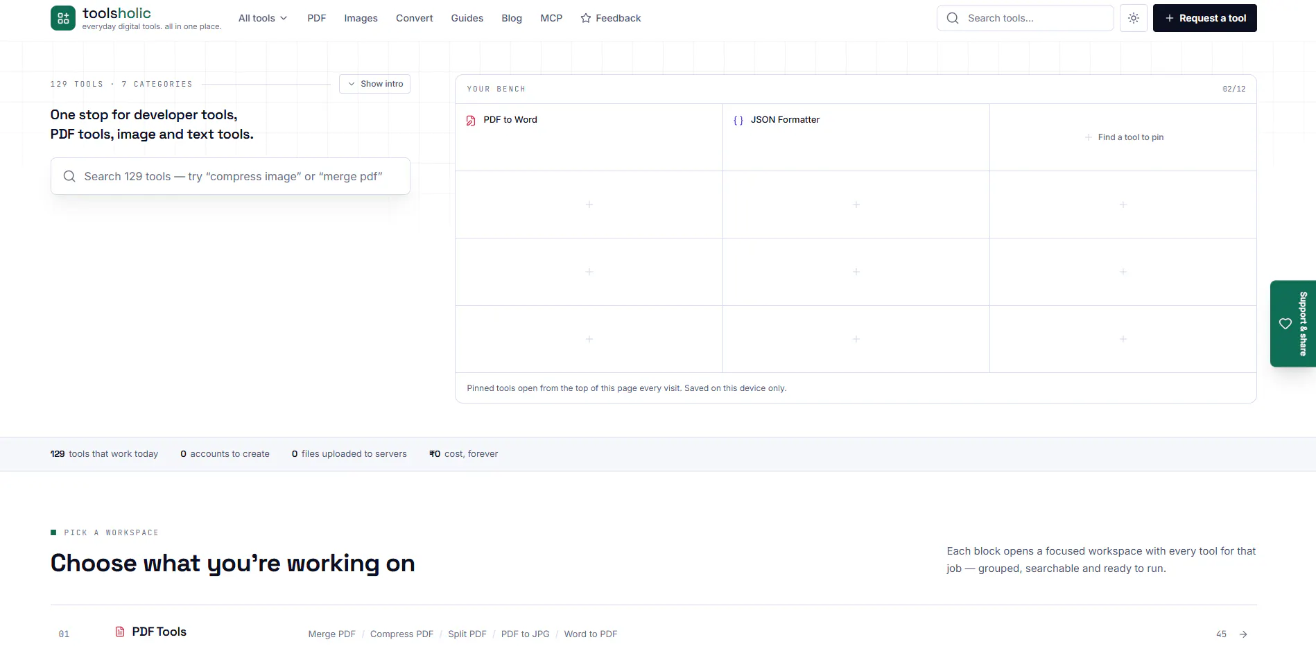 toolsholic screenshot