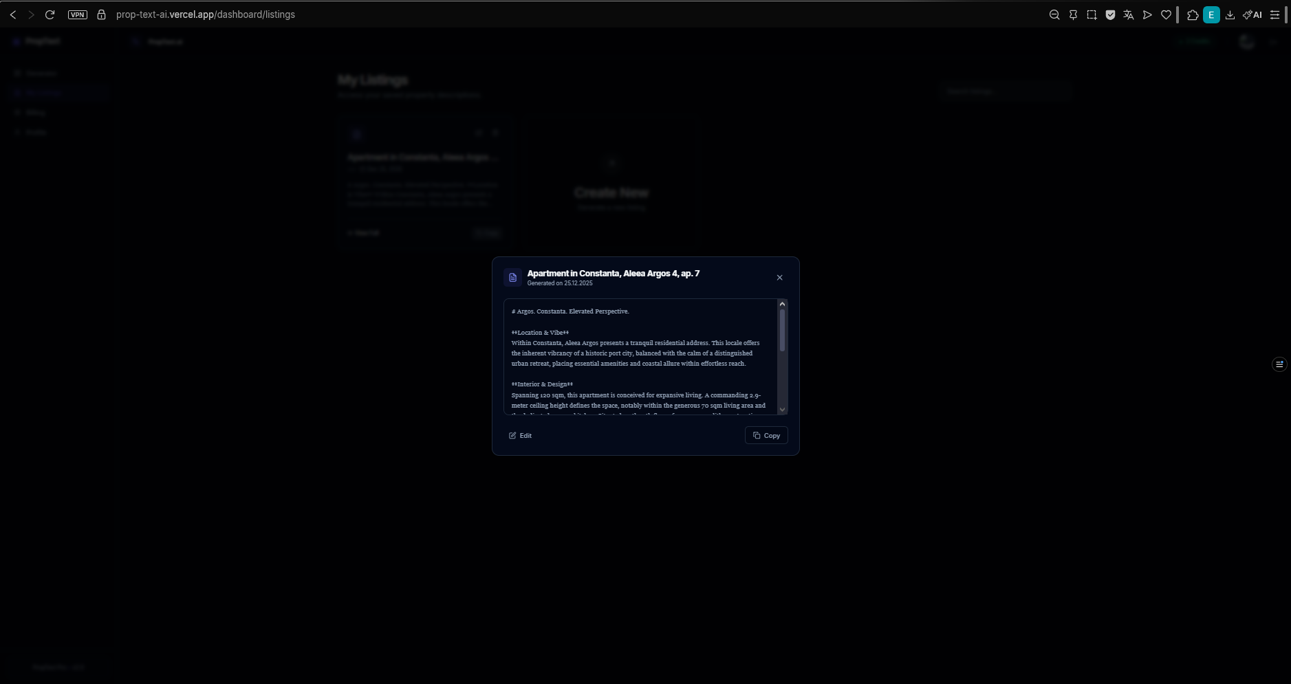 PropText.ai - Screenshot 4 showing product features and functionality