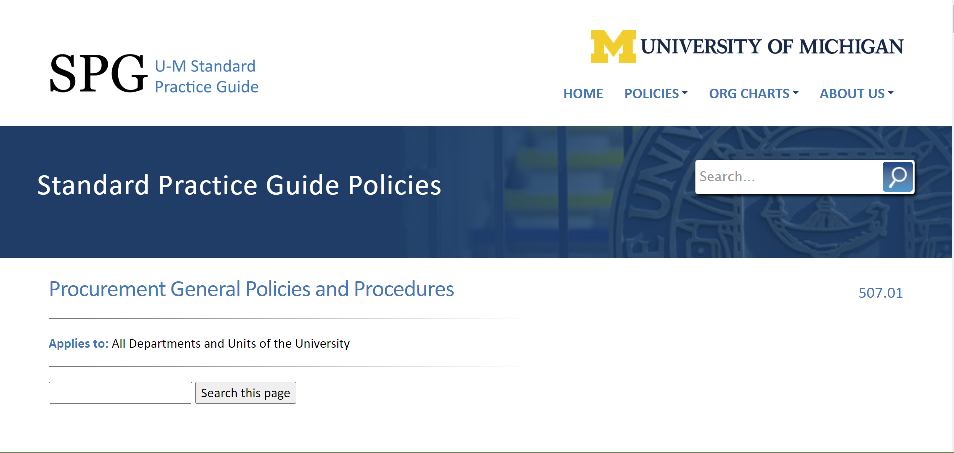 Standard Practice Guide Policies gallery image