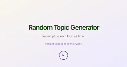 Speech Topic Generator gallery image