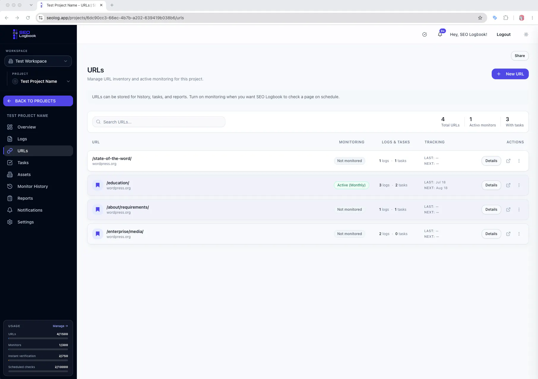 SEO Logbook gallery image