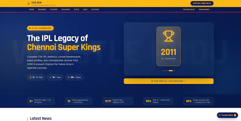CSK Den screenshot 1