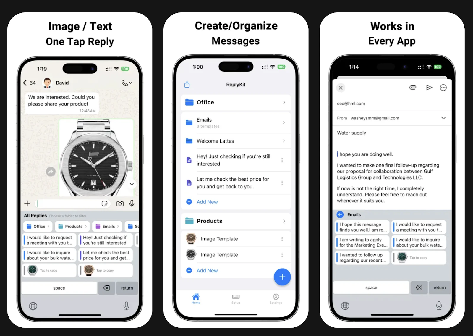 ReplyKit - Template Keyboard screenshot 3