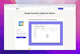 Notion Widgets by Plus gallery image