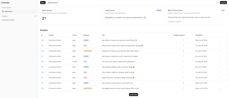 Linkuate screenshot 1