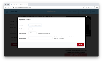 Split CSV gallery image