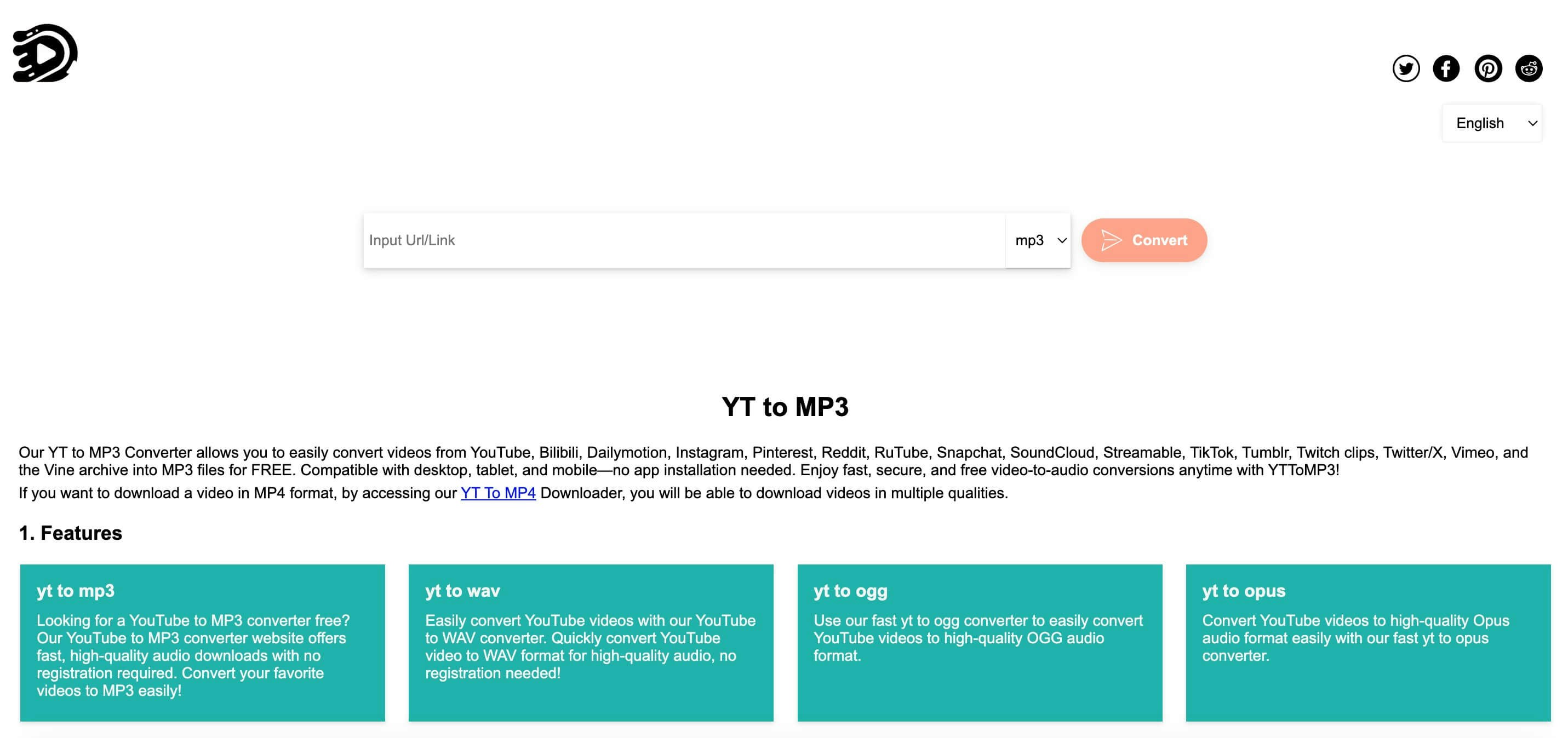 Yt a mp3 - herramienta en línea gratuita media 1