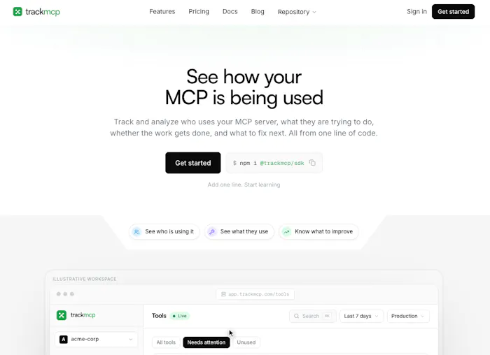 TrackMCP产品图