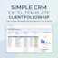 Simple CRM Excel Template