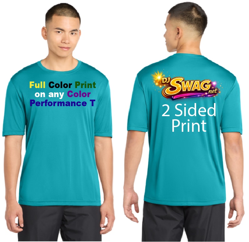 Performance Polyester Tee with fullcolor gallery image