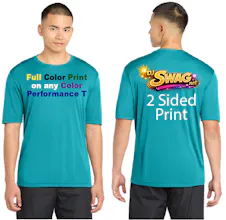 Performance Polyester Tee with fullcolor gallery image