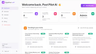 SocMed content generator in a minute gallery image