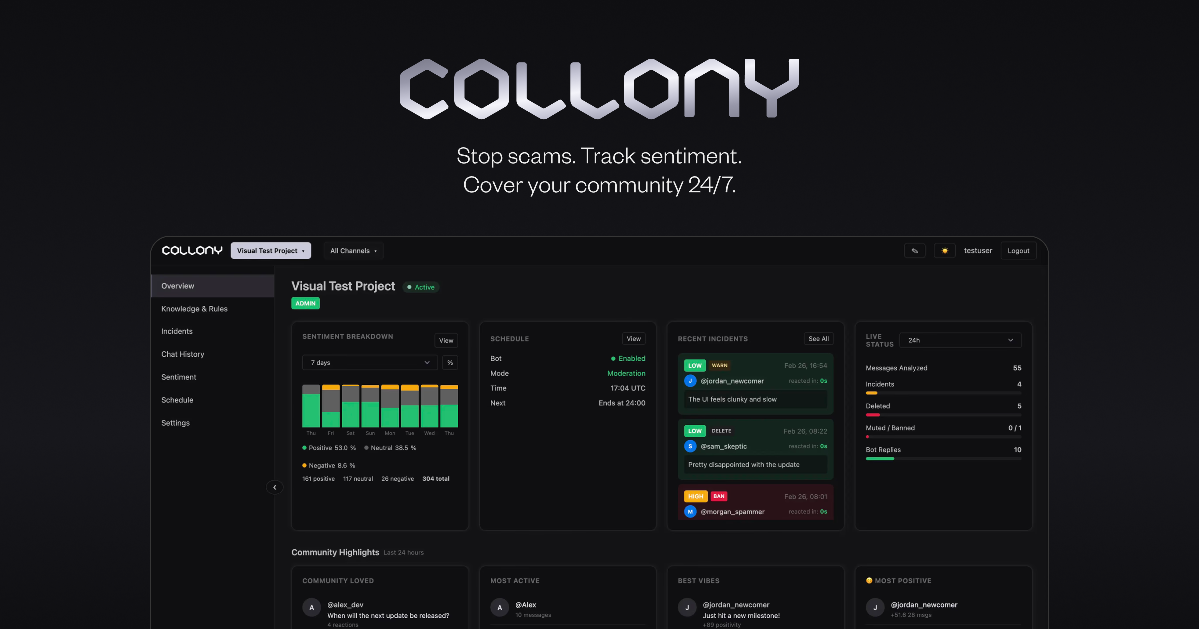 collony – AI Moderation for Communities gallery image