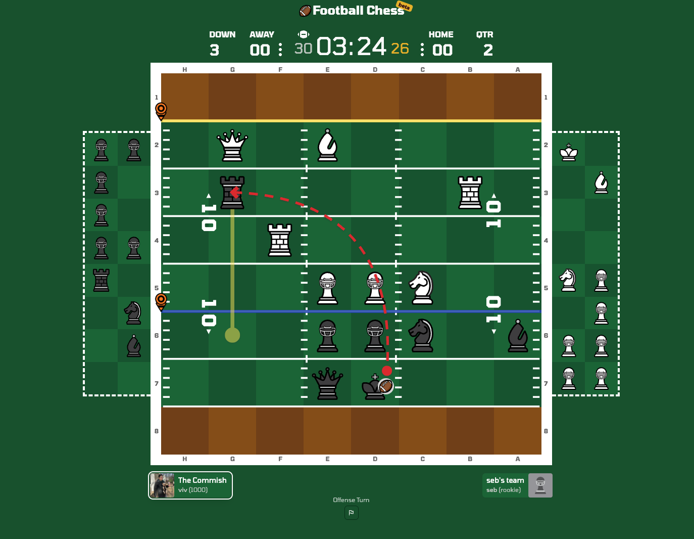 FootballChess.com - Rundenbasierter amerikanischer Fußball Medien 3