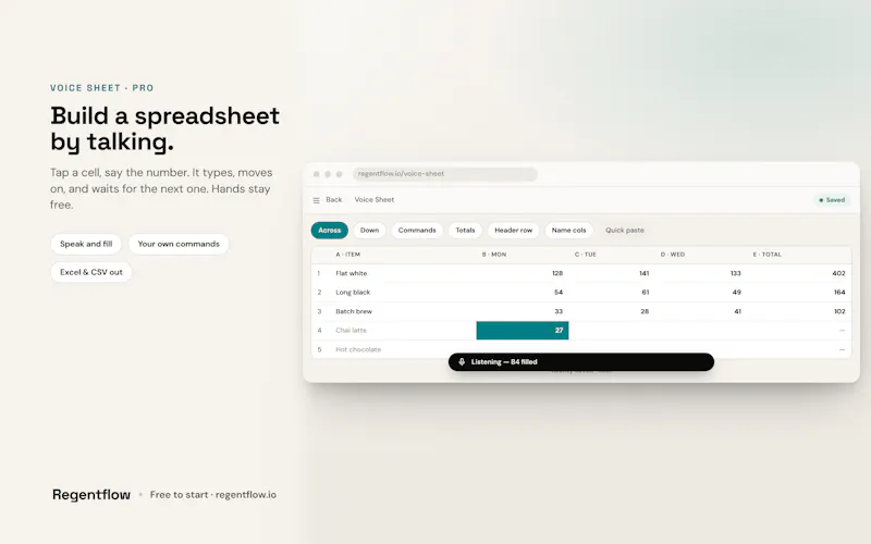 Regentflow screenshot 5