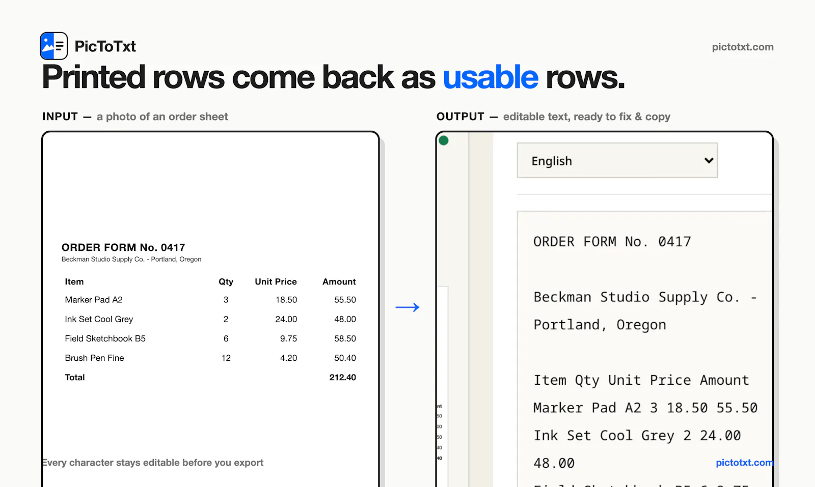 PicToTxt screenshot 3