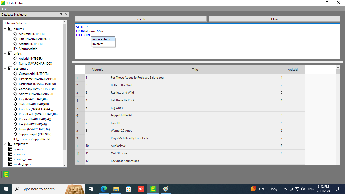 Media Editor SQLite 3