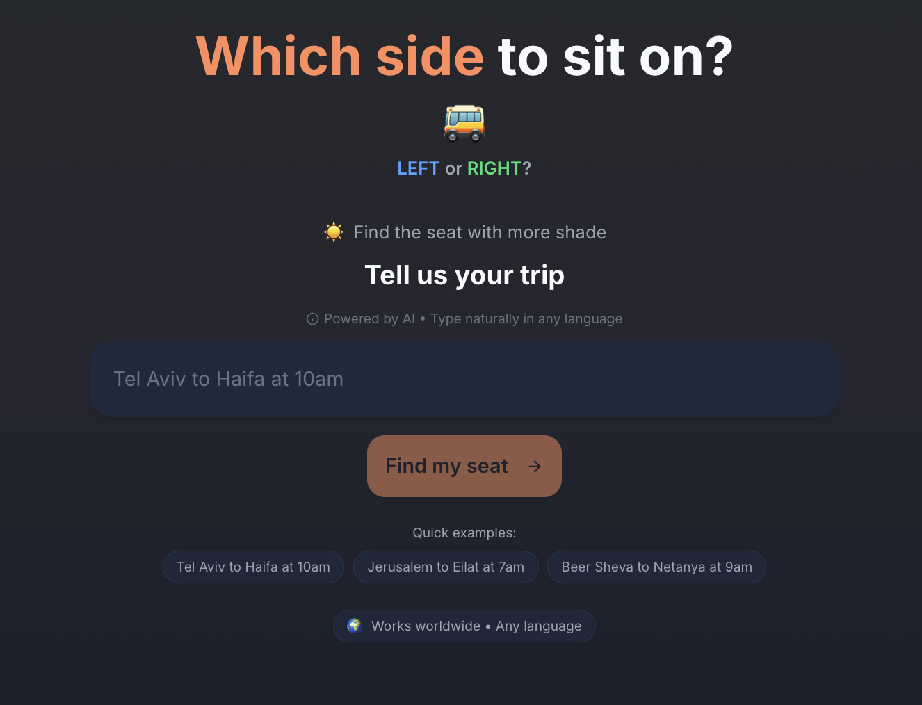 SunRide – Shadiest Bus Seat Finder gallery image