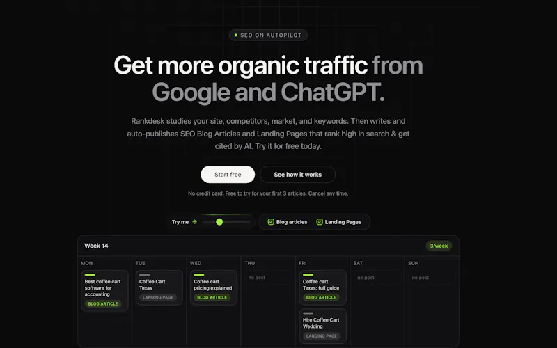 Rankdesk AI-Writer screenshot 1