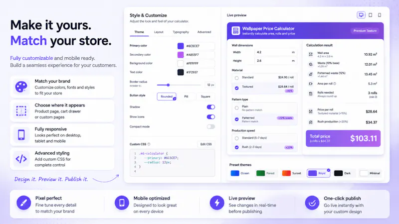 Price Calculator? Just Ask AI ✦ Shopify screenshot 4