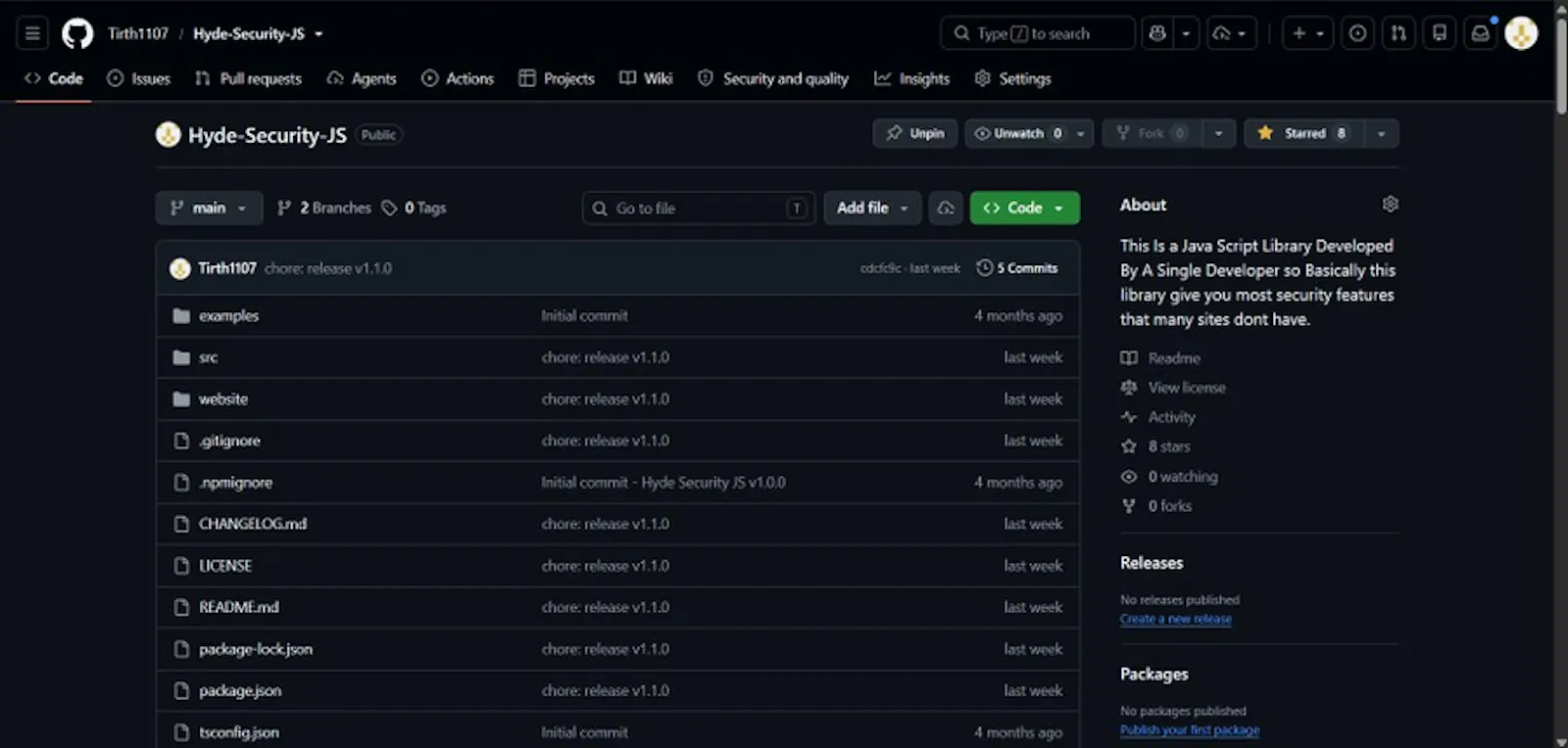 Hyde Security JS screenshot 1