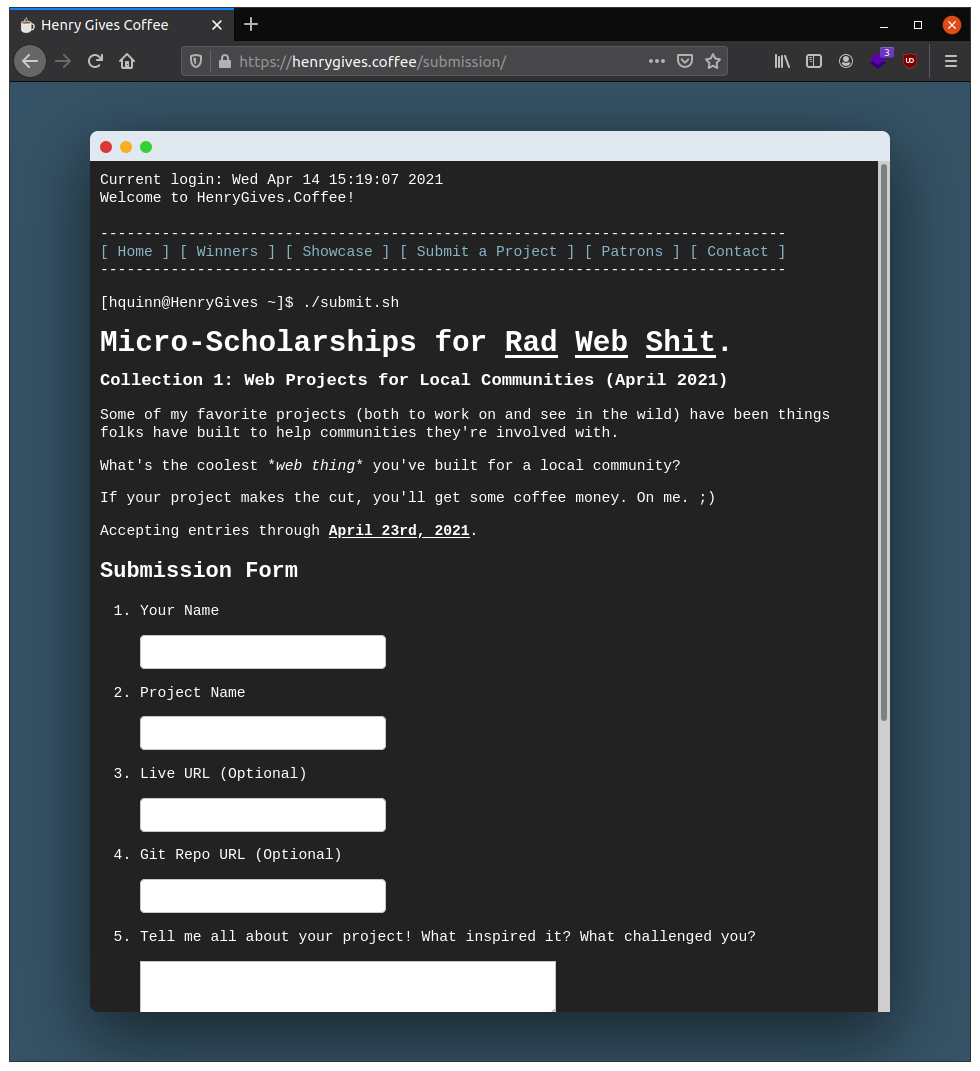 Henry Gives Coffee gallery image