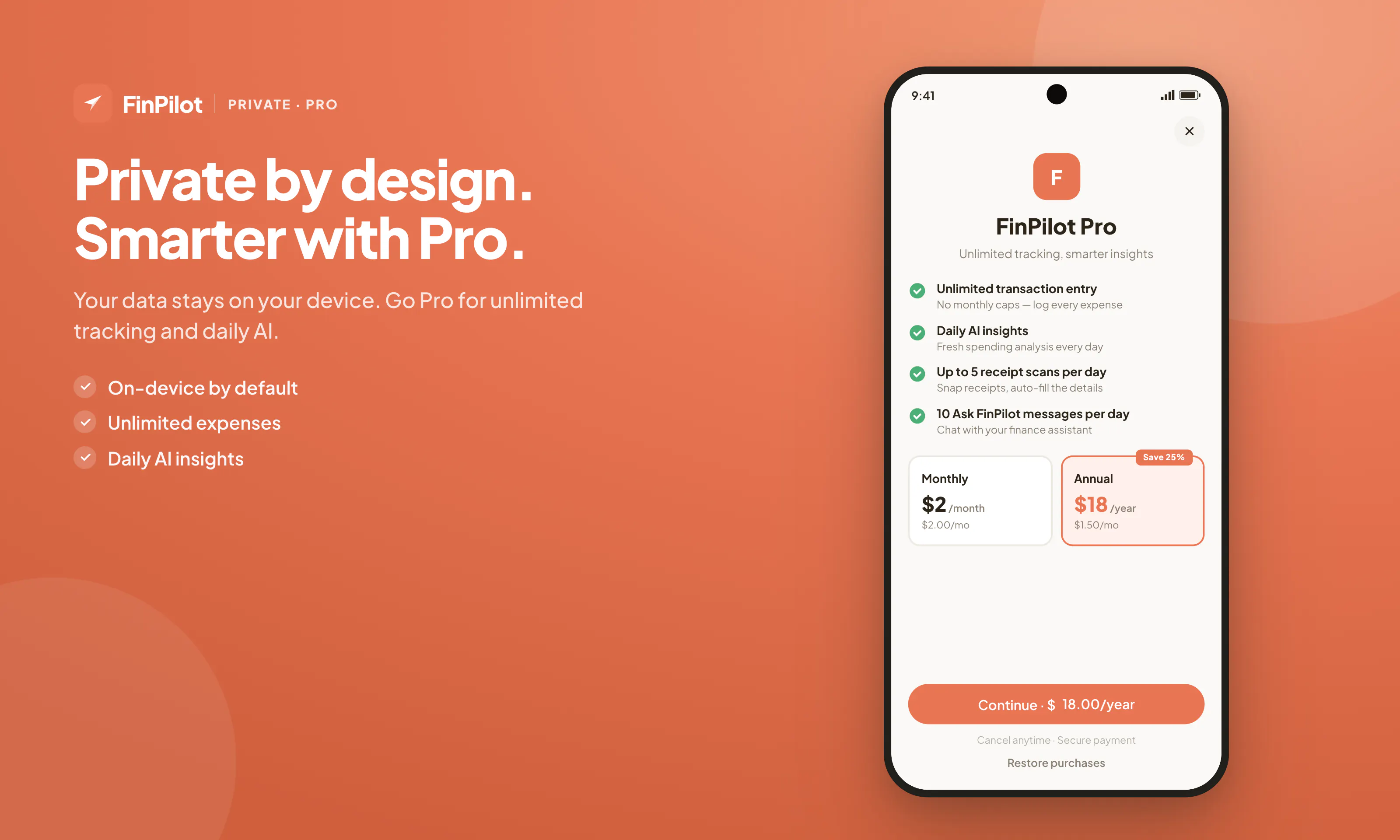 FinPilot – AI Expense Tracker gallery image
