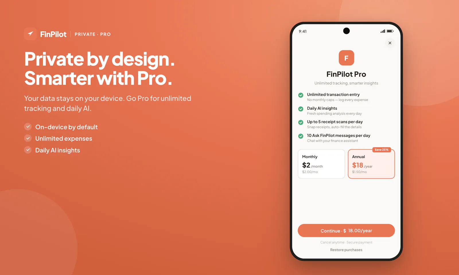 FinPilot – AI Expense Tracker screenshot 2