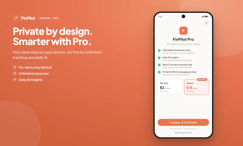 FinPilot – AI Expense Tracker screenshot 2
