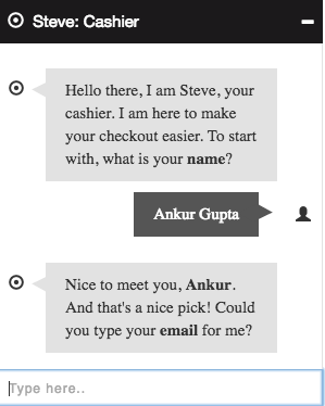 Steve: Checkout assistant chatbot